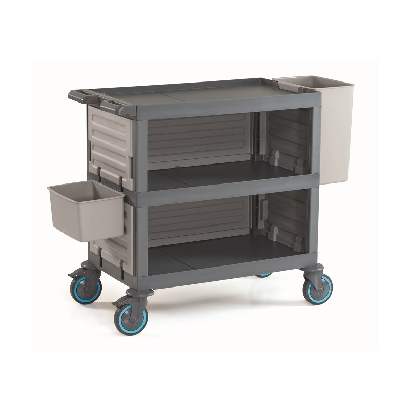 Chariot de Débarrassage 3 Niveaux CombiSteel - Service Inox & Organisation optimale Chariot de Débarrassage 3 Niveaux CombiSteel - Service Inox & Organisation optimale