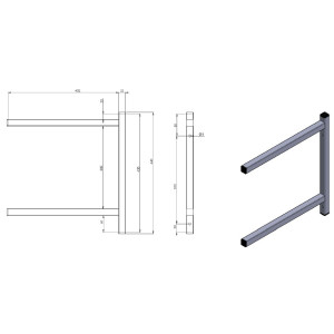 Wandhalterung Regal Edelstahl | Feste Konsole professionell