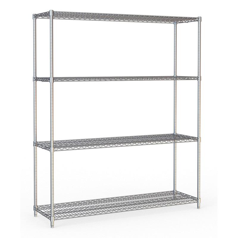 Regal 4 Ebenen Demontierbar - Chromstahl - Combisteel Regal 4 Ebenen Demontierbar - Chromstahl - Combisteel