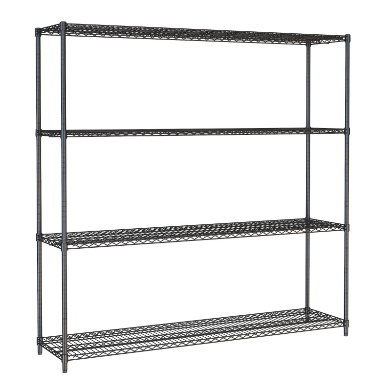 4-Tier Detachable Shelf Black 1800 mm - CombiSteel | Efficient & Robust Storage 4-Tier Detachable Shelf Black 1800 mm - CombiSteel | Efficient & Robust Storage