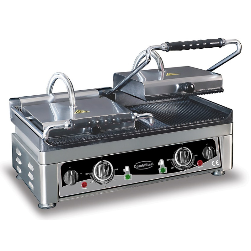 Grill Panini Double Professionnel - Combisteel Rainuré Grill Panini Double Professionnel - Combisteel Rainuré
