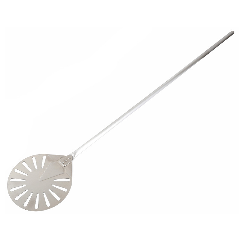 Pelle à Pizza Perforée Ronde en Inox 1200 mm - Qualité Professionnelle Pelle à Pizza Perforée Ronde en Inox 1200 mm - Qualité Professionnelle