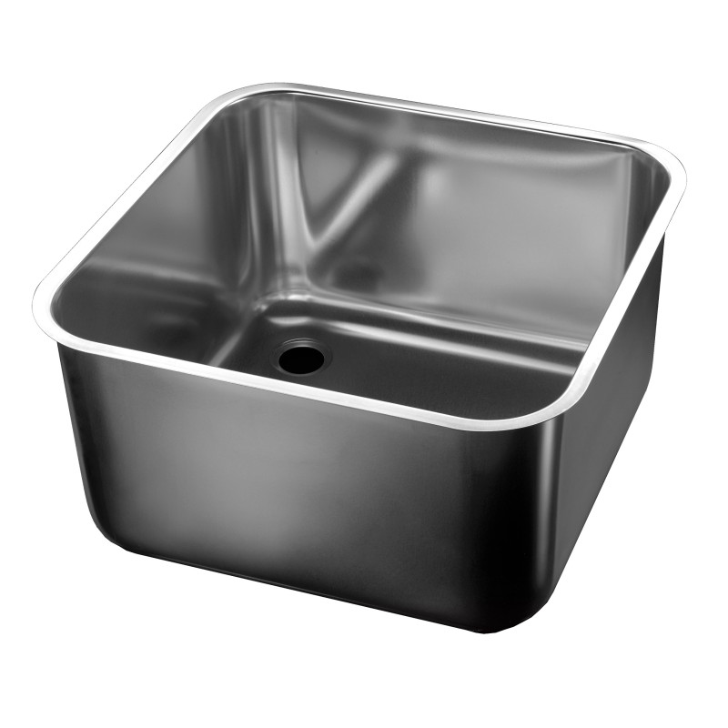 Square Sink Stainless Steel AISI 304 450x450x250 mm - CombiSteel Square Sink Stainless Steel AISI 304 450x450x250 mm - CombiSteel