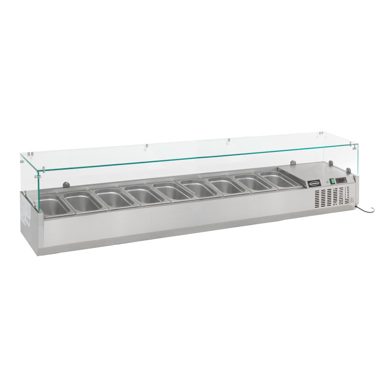 Refrigerated countertop saladette - 9 GN 1/3 - CombiSteel: Professional quality Refrigerated countertop saladette - 9 GN 1/3 - CombiSteel: Professional quality