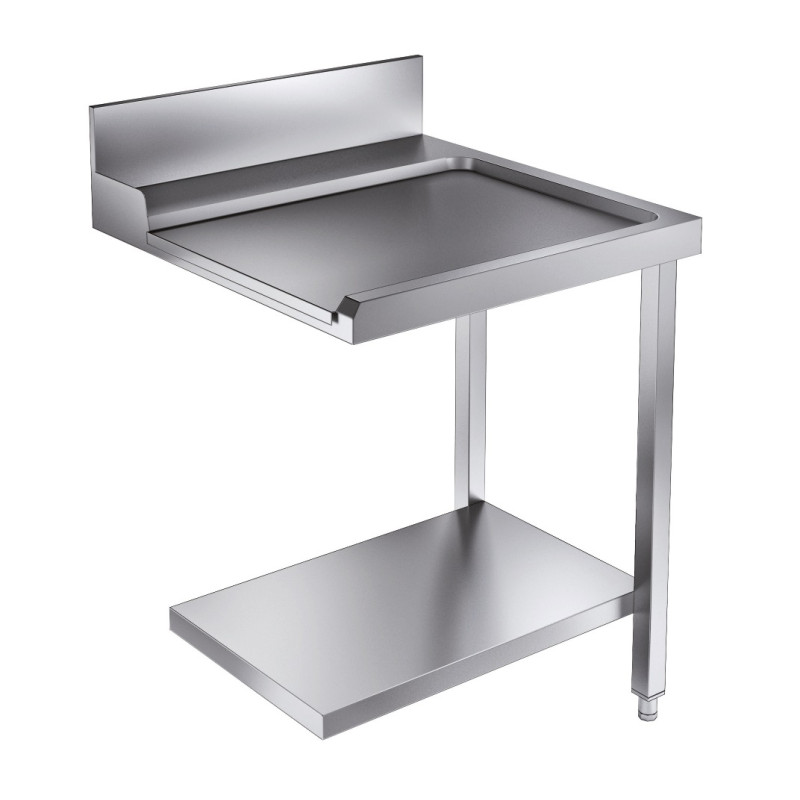 Loading Table with Shelf and Backsplash CombiSteel - L 700 x D 750 mm Loading Table with Shelf and Backsplash CombiSteel - L 700 x D 750 mm