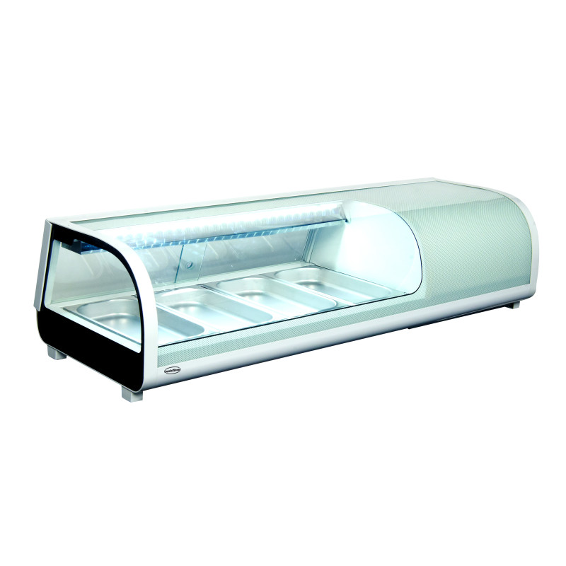 LED-beleuchtete Sushi-Vitrine - 42 Liter CombiSteel LED-beleuchtete Sushi-Vitrine - 42 Liter CombiSteel