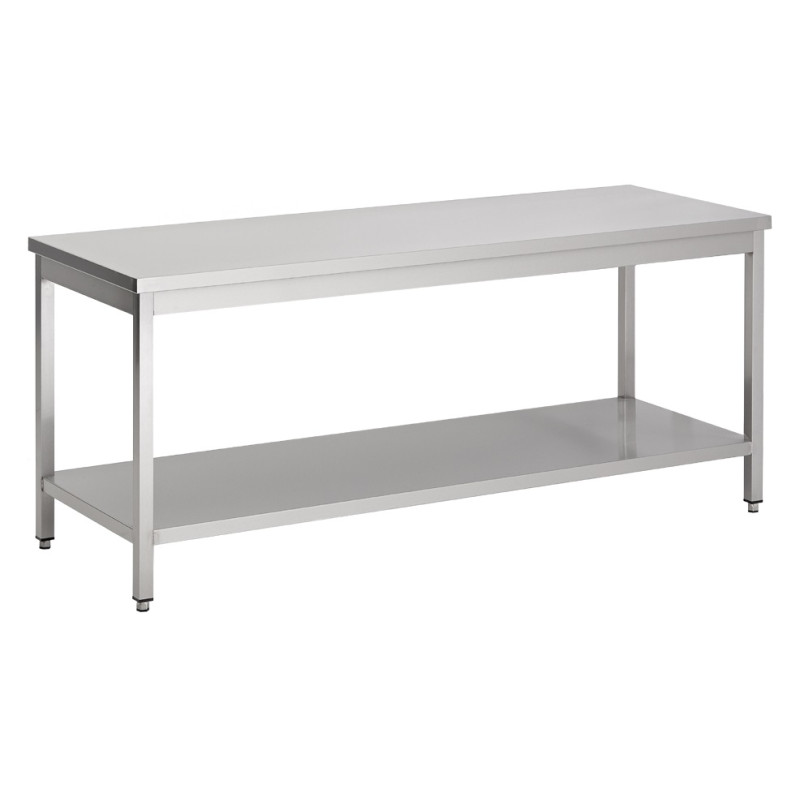 Table Inox Professionnelle avec Étagère | 1800x700 | Haute Qualité Table Inox Professionnelle avec Étagère | 1800x700 | Haute Qualité