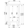Positive Refrigerated Table GN 1/1 - 2 Doors, 1 Coffee Drawer | CombiSteel