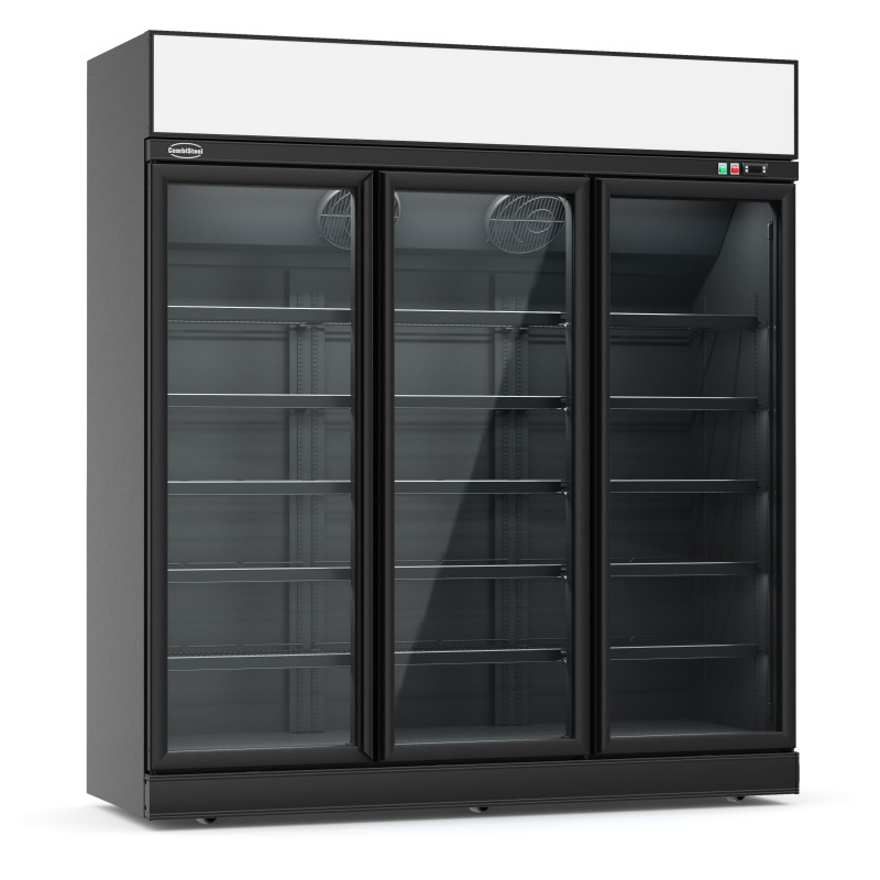 Refrigerated Display Case with 3 Glass Doors 1530 L - CombiSteel Refrigerated Display Case with 3 Glass Doors 1530 L - CombiSteel