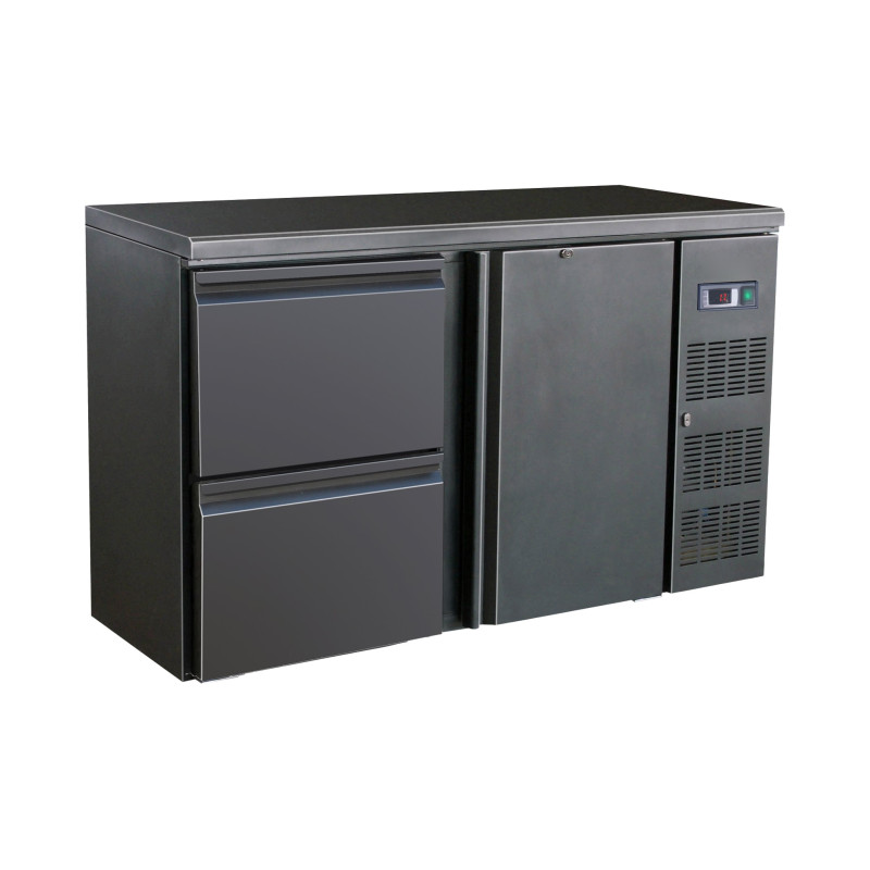 Arrière-Bar Réfrigéré à 1 Porte et 2 Tiroirs - 350 L - CombiSteel: Efficacité et Design Professionnel Arrière-Bar Réfrigéré à 1 Porte et 2 Tiroirs - 350 L - CombiSteel: Efficacité et Design Professionnel