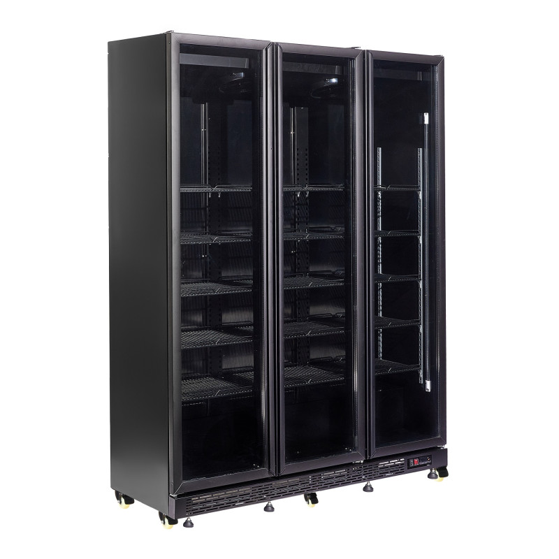Professional refrigerated display case with 3 glass doors - CombiSteel 1200L Professional refrigerated display case with 3 glass doors - CombiSteel 1200L