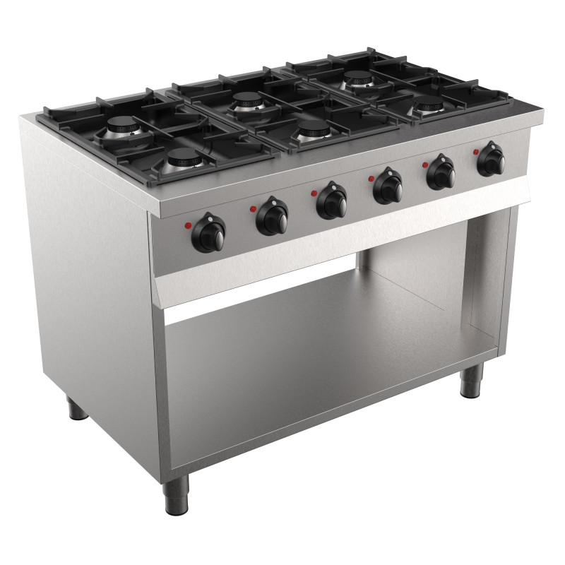 Fourneau Professionnel 700 - 6 Brûleurs - CombiSteel Fourneau Professionnel 700 - 6 Brûleurs - CombiSteel