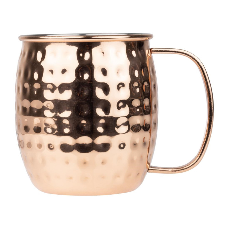 Gehämmerter Kupfer-Edelstahlbecher - 440 ml - 6er-Set - Olympia Gehämmerter Kupfer-Edelstahlbecher - 440 ml - 6er-Set - Olympia