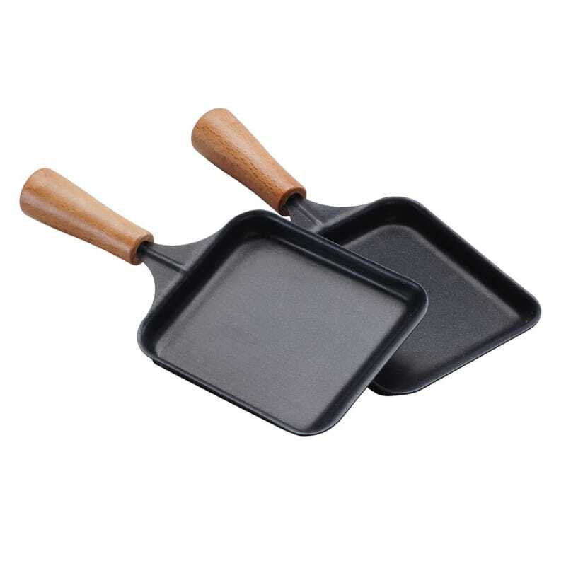 Rechteckige Holzpfanne für Raclette Rechteckige Holzpfanne für Raclette