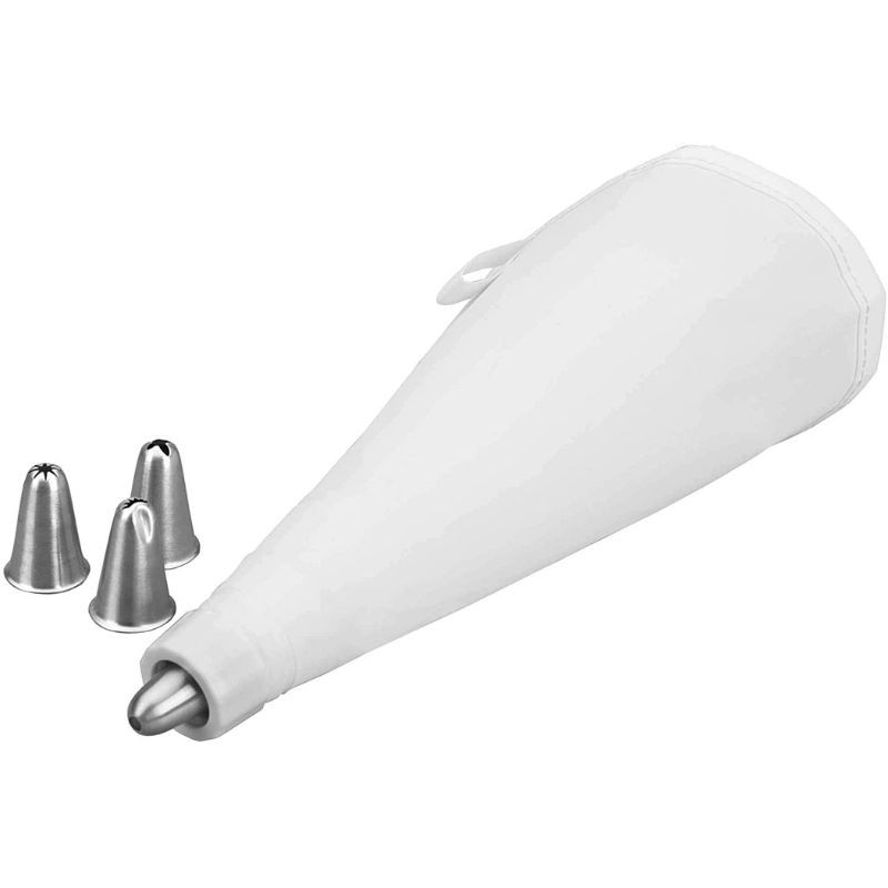 Silikon-Spritzbeutel + 4 Edelstahl-Tüllen - 20 cm - Lacor Silikon-Spritzbeutel + 4 Edelstahl-Tüllen - 20 cm - Lacor
