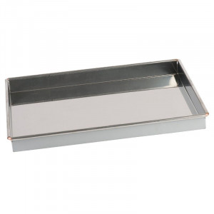 Genoese cake pan in stainless steel - 386 x 236 mm - TELLIER