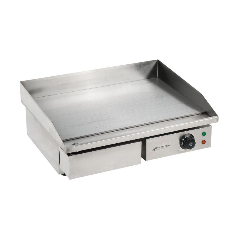 Professionelle Elektrische Grillplatte Dynasteel - Glatt 55 cm: Edelstahlplatte, gleichmäßiges und schnelles Garen Professionelle Elektrische Grillplatte Dynasteel - Glatt 55 cm: Edelstahlplatte, gleichmäßiges und schnelles Garen