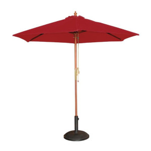 Parasol rond 3m rouge - Bolero - Fourniresto